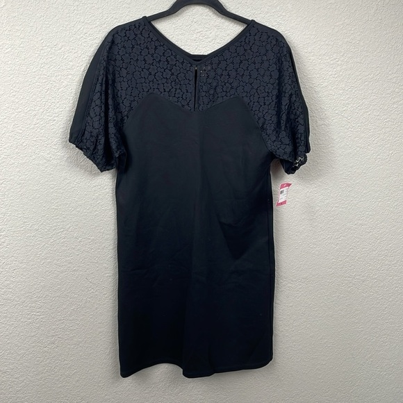 NWT Kate Spade Flora Leopard Lace Ponte Dress Black Office Funeral Sz S - Picture 5 of 12